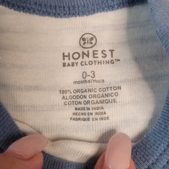 Honest Baby Brand 100% Organic Cotton Romper Set - Size 0-3 Months - Picture 3 of 3